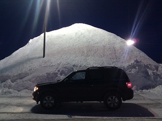 Snow - This is a pretty decent sized pile of snow.