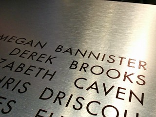 I think this is the first time my name has ever made it onto a metal sign.