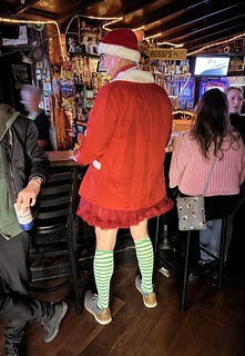 Freshly shaven Santa