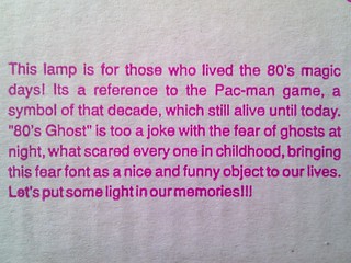 This lamp is for those who lived the 80s magic days.