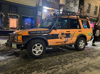 Kitted out Land Rover downtown