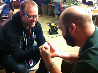 When you're the first people at the office for GOTV...