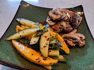 Mangos, cucs, mushrooms, fishies