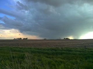 Biking - A storm rolling through on my bike ride