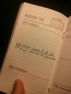Just found an old planner in my closet where Justin Reedy had documented an important milestone. ...
