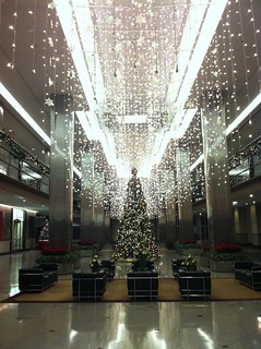 So they decorated our lobby over the weekend.