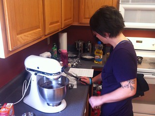Cooking - Using our mixer for the 2nd time in 6 years