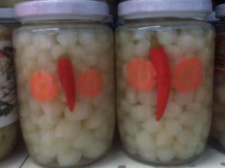 Some fancy vegetable jars