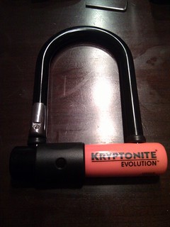Mom got me a fancy bike lock to take to Chicago.