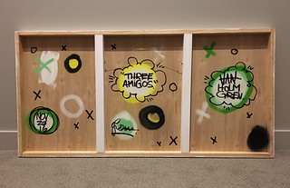 Art - Tags on the back of a piece of art from Van Holmgren