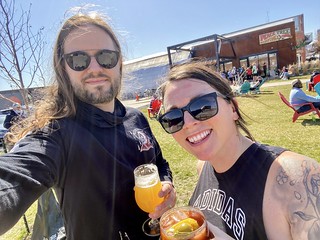 Covid-19 - Got this girl on her bike. Second time having patio beer in a year.