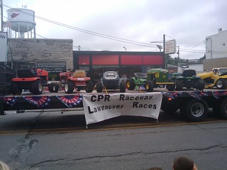 At the newton parade. Lawnmowers, yeah...