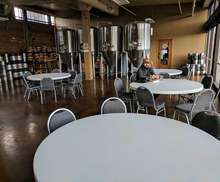 Lonely boy eats lunch