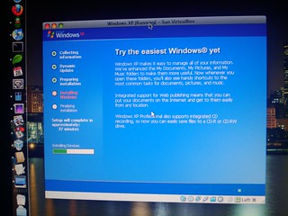 Tech - Installing XP on OSX just feels so wrong.