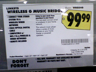 Linksys WMB54G Wireless Music Bridge