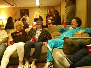 Having a nice, chill Saturday night in Craig's basement.