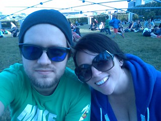 Chillin in the park, listening to some minimal electro music.