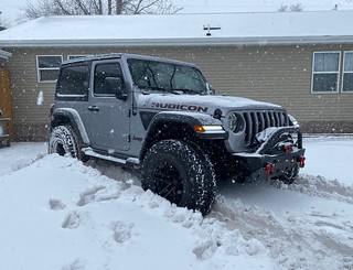 Playin in the snow... stuck.