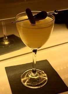 Drinks - This was a briney take on a Bloody Mary, made with yellow tomato juice