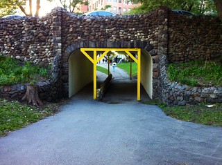 Biking - Yellow beams