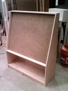 A book display I'm working on for Kari