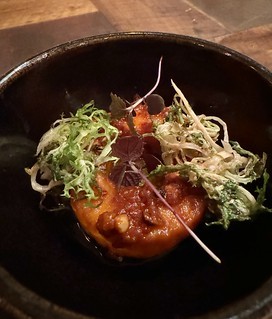 Course 3 - Sweet potato, some kind of duck egg, and other wild things