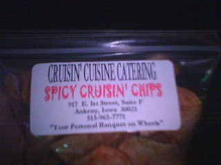 Cruisin' Cuisine Catering - Spicy Cruisin' Chips.  Only $1 at Jake's