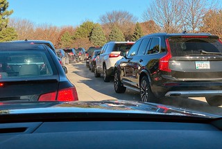 Lines for Covid testing