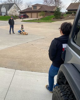 Covid-19 - Nick and Nicole walked by. Garth didn’t abide by the social distancing guidelines