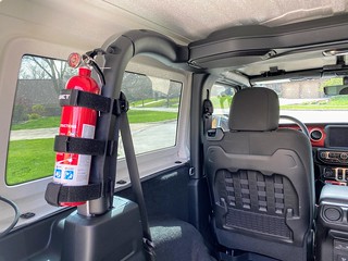 Impulse bought a fire extinguisher for the Jeep... not sure why, but maybe it'll come in handy some day