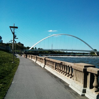 Biking - Biking along the river