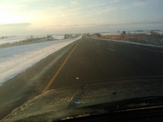 Someone said the roads were unplowed and dangerous...