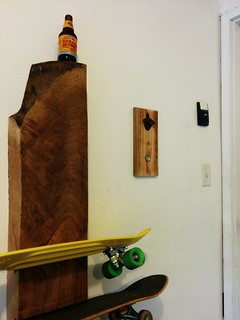 Skateboarding - Early birthday present from my sister! A new garage bottle opener with a crazy magnet inside.