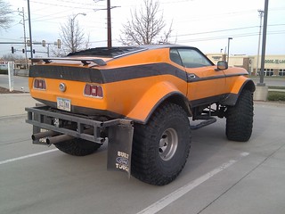 Custom - Orange Monster Truck Ford Mustang