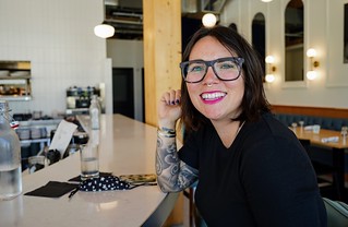 Excited to dine in public