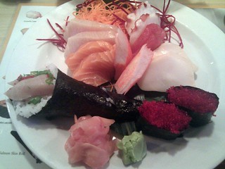 Sushi - 3rd wheelin with jeff and iulia. Raw fishes pls!