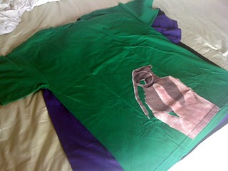 Welp. The green, grenade shirt I ordered for St. Patrick's arrived. Just a couple days late...