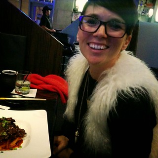 Grabbing dinner and a show with this girl.