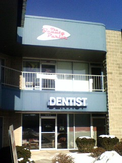 My salon moved to above a dentist.