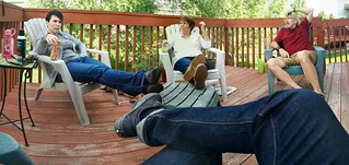 Panorama - It's a beautiful afternoon to be relaxing in the back yard.