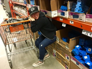 She's very helpful at the hardware store