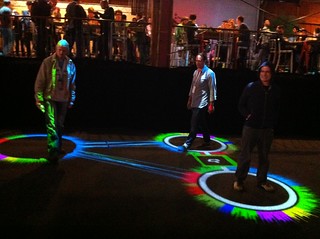 Walking around, seeing how you're connected to other people.