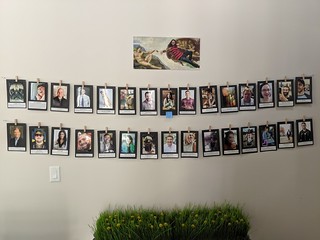 Someone printed out this photoshopped Michaelangelo picture of me.and hung it up at my office