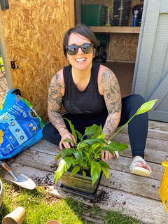 Garden - I love this girl's newfound love for gardening