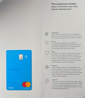 Venmo - Got my venmo card