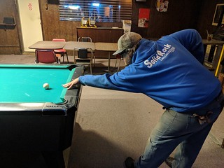 Nathan and I are terrible at pool