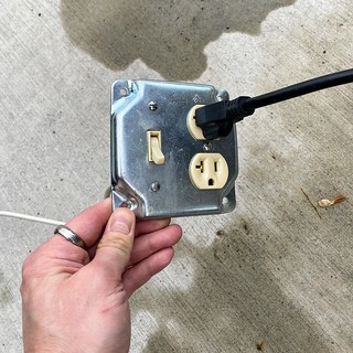 Covid-19 - Homebrew pump switch I threw together with some scraps