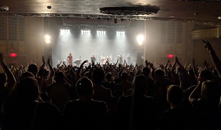 The crowd cheers for the Pixies