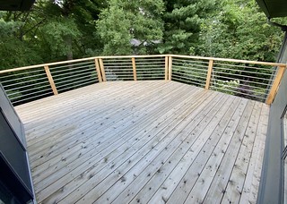 House - Washed, brightened, and ready for stain.