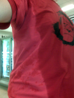 The only dry spot on my body after sprinting through a monsoon